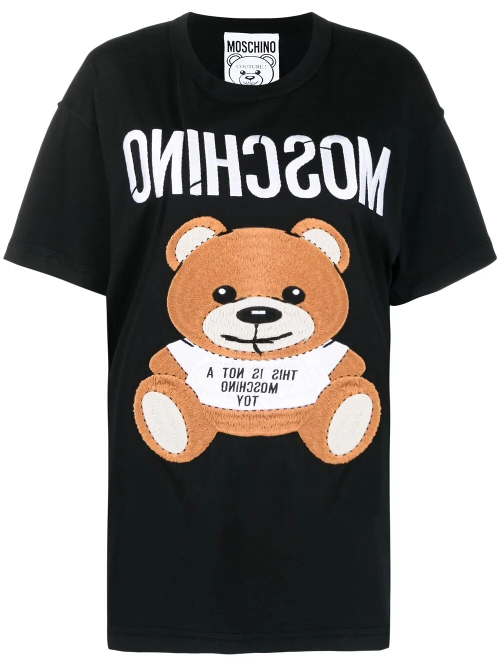 фото Moschino футболка с вышивкой