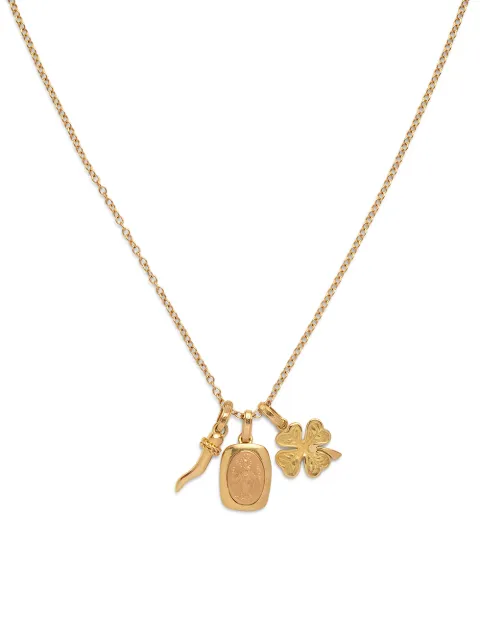 Dolce & Gabbana Colar com pingente Devotion em ouro 18k