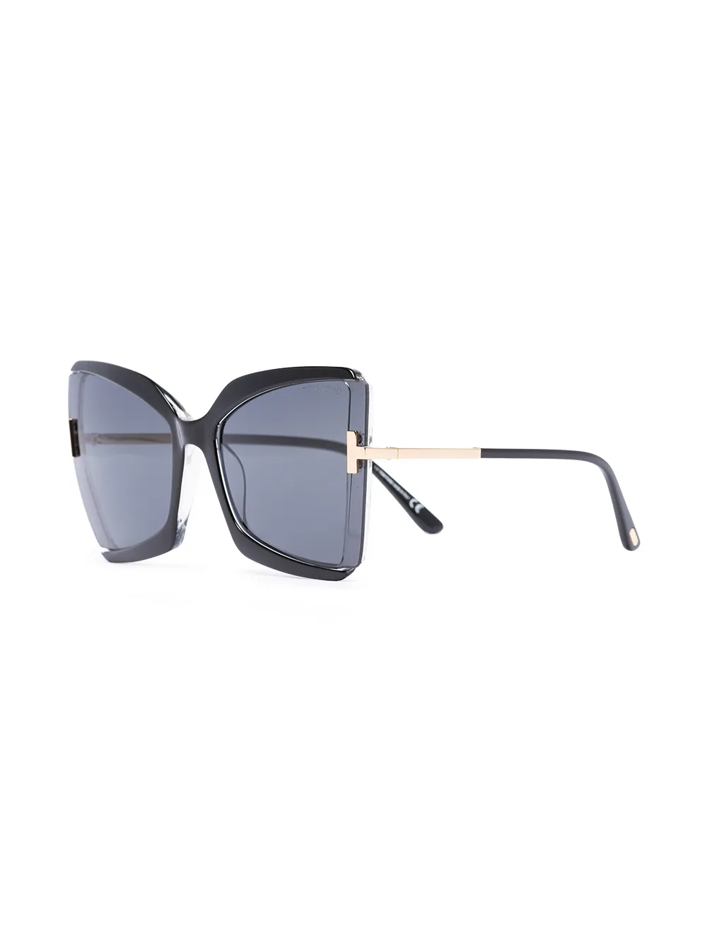 TOM FORD Eyewear Zonnebril met cat-eye montuur - Zwart