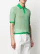 Bottega Veneta open knit polo shirt