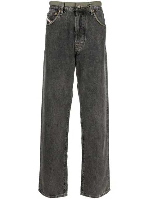 Diesel mid-rise straight-leg jeans