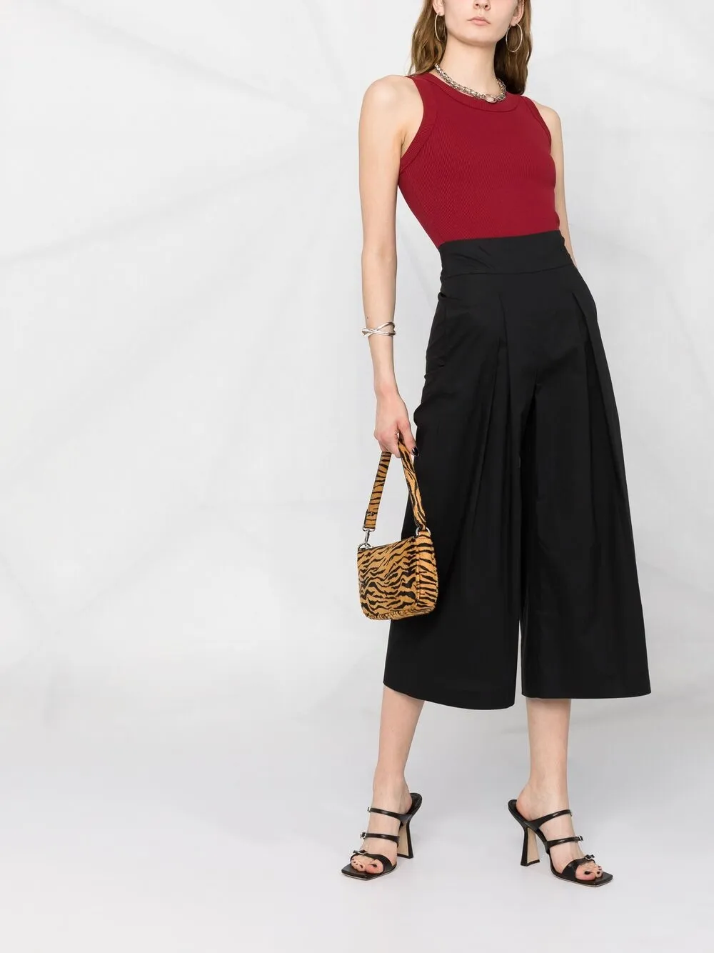 Image 2 of Pinko high-waisted culottes