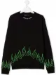 Image 1 of Vision Of Super Kids TEEN flame print sweatshirt