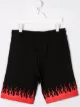 Image 2 of Vision Of Super Kids TEEN flame print shorts