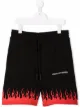 Image 1 of Vision Of Super Kids TEEN flame print shorts