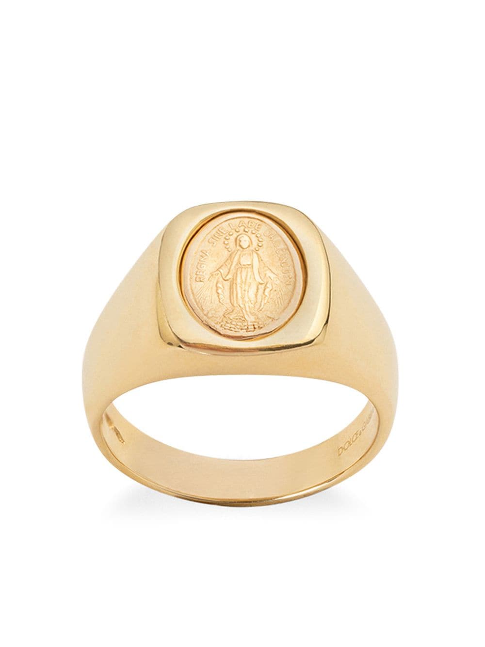 фото Dolce & gabbana кольцо devotion из желтого и красного золота