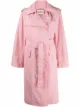 Image 1 of Plan C tied-waist wrap trench coat