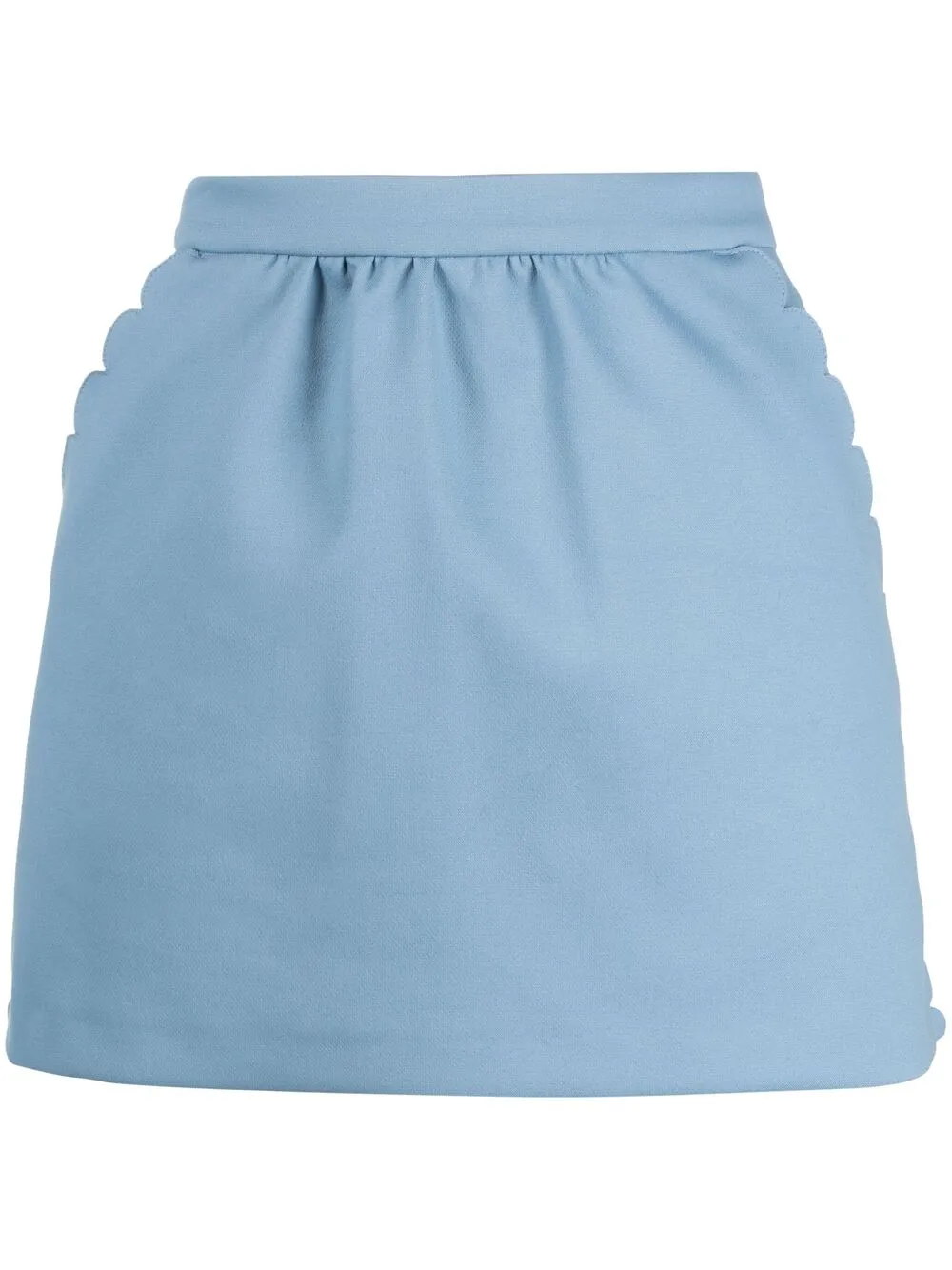 RED Valentino Hosenrock mit Wellenkanten - Blau