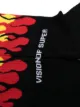 Vision Of Super flame-print socks