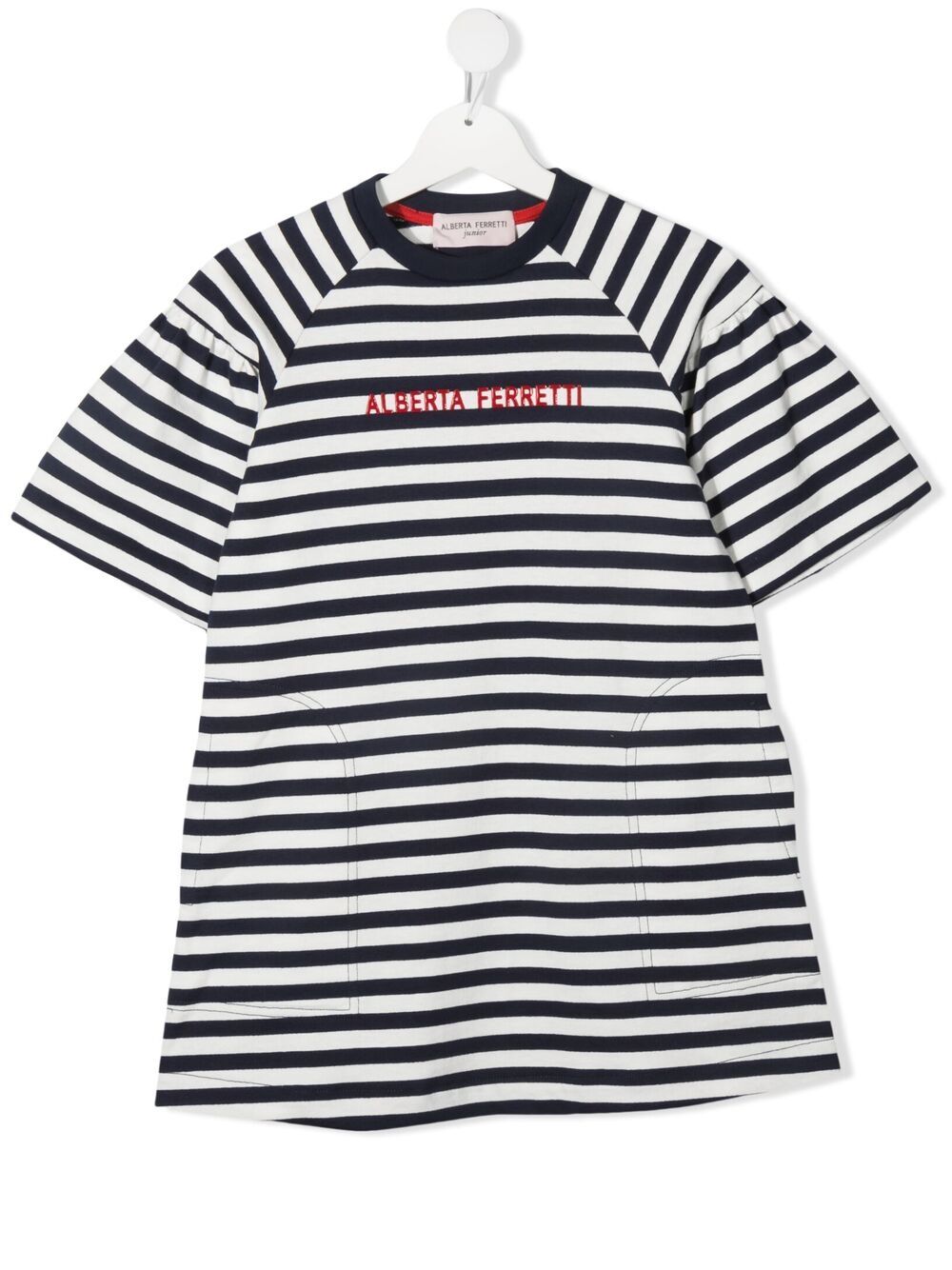 ALBERTA FERRETTI STRIPED T-SHIRT DRESS