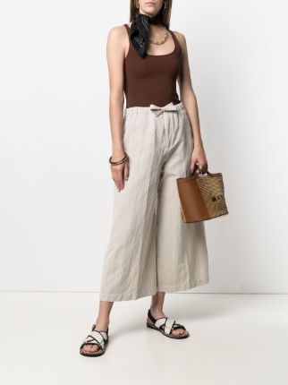 cropped wide-leg trousers展示图