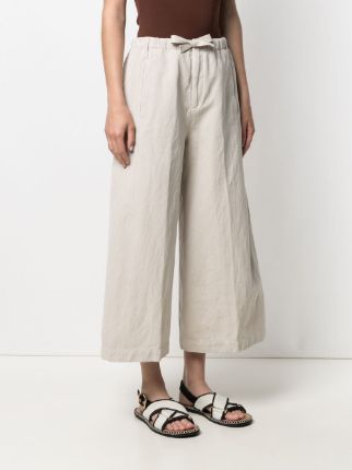 cropped wide-leg trousers展示图