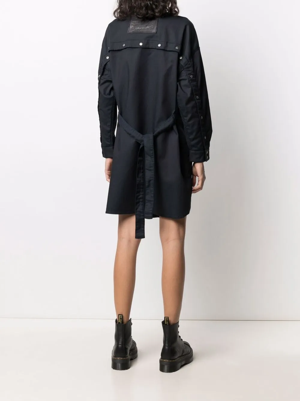 фото Diesel платье-рубашка joggjeans с нашивкой-логотипом