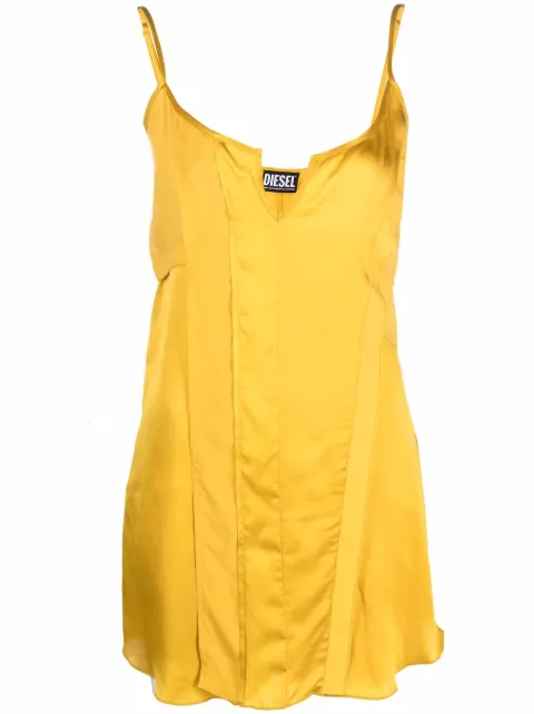 Diesel slip dress con paneles