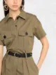 Ba&Sh Coline belted cotton playsuit