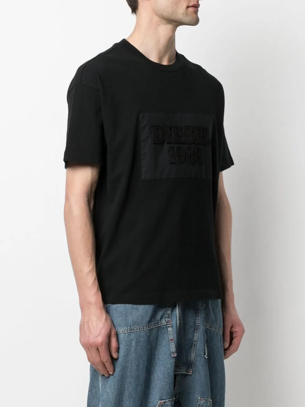 фото Diesel футболка с нашивкой-логотипом