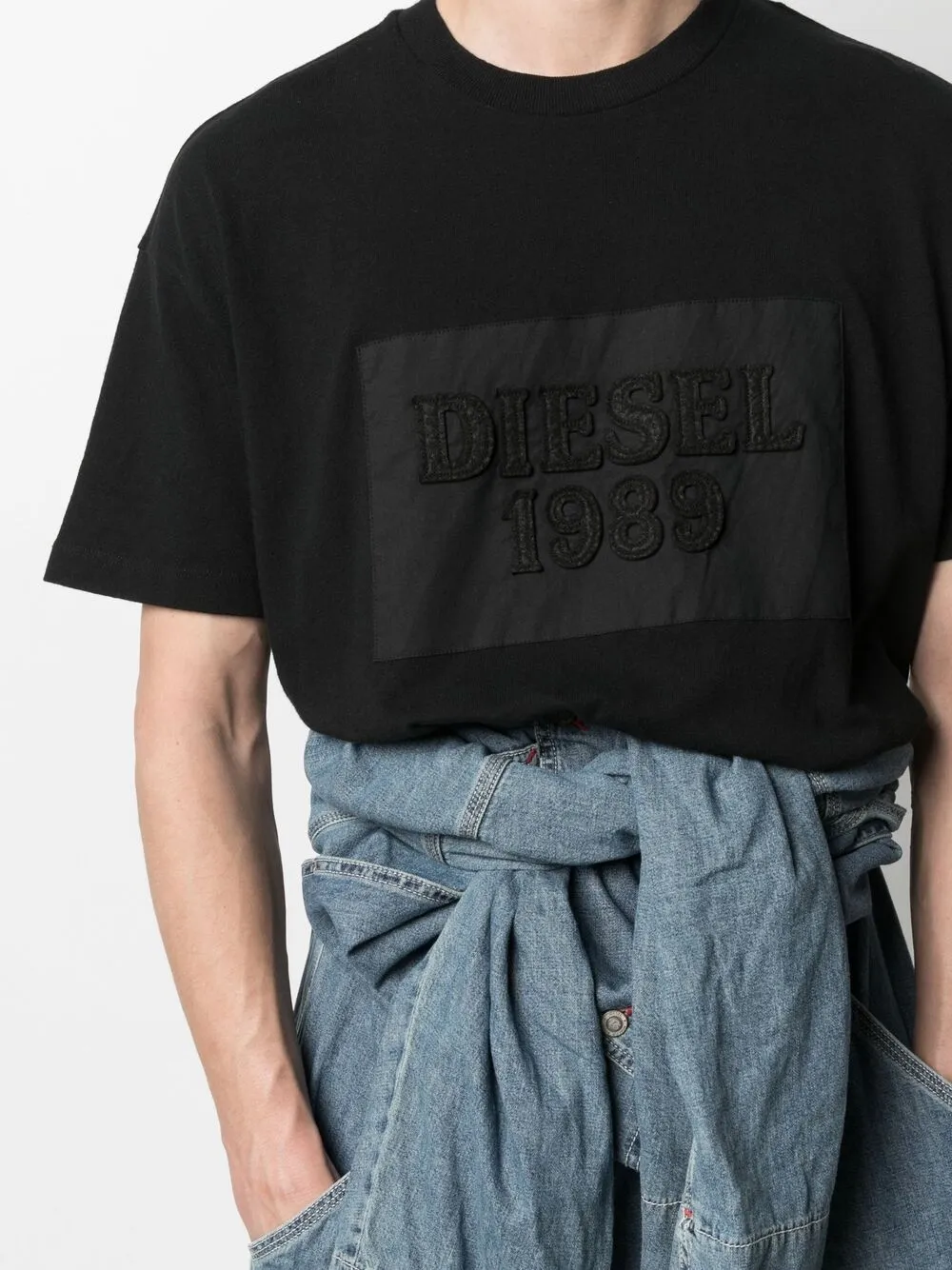 фото Diesel футболка с нашивкой-логотипом