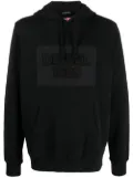 Diesel logo-patch hoodie - Black