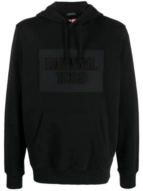 Diesel logo-patch hoodie