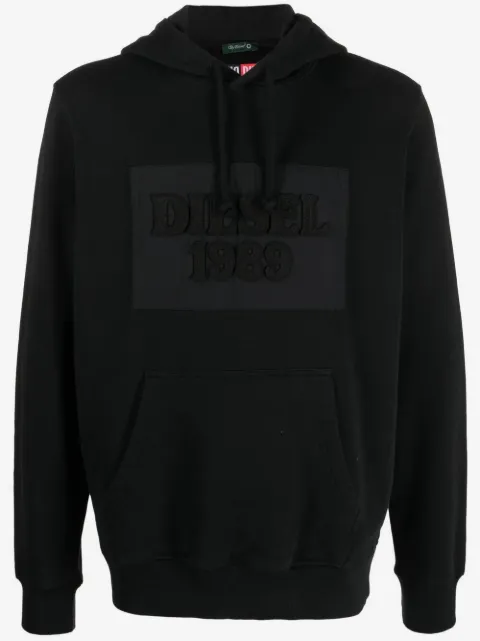 Diesel logo-patch hoodie