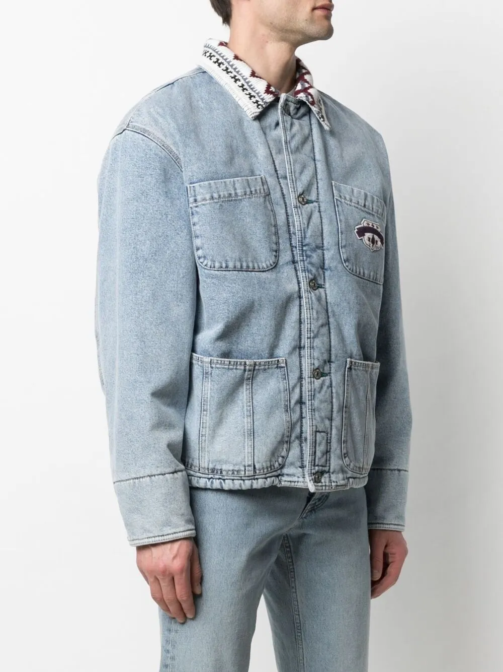 Diesel Denim jack Blauw
