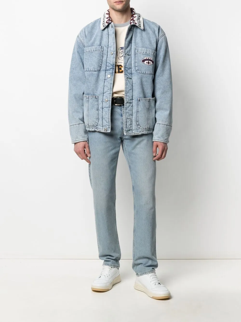 Diesel Denim jack Blauw
