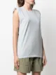 IRO shoulder-pad cotton top