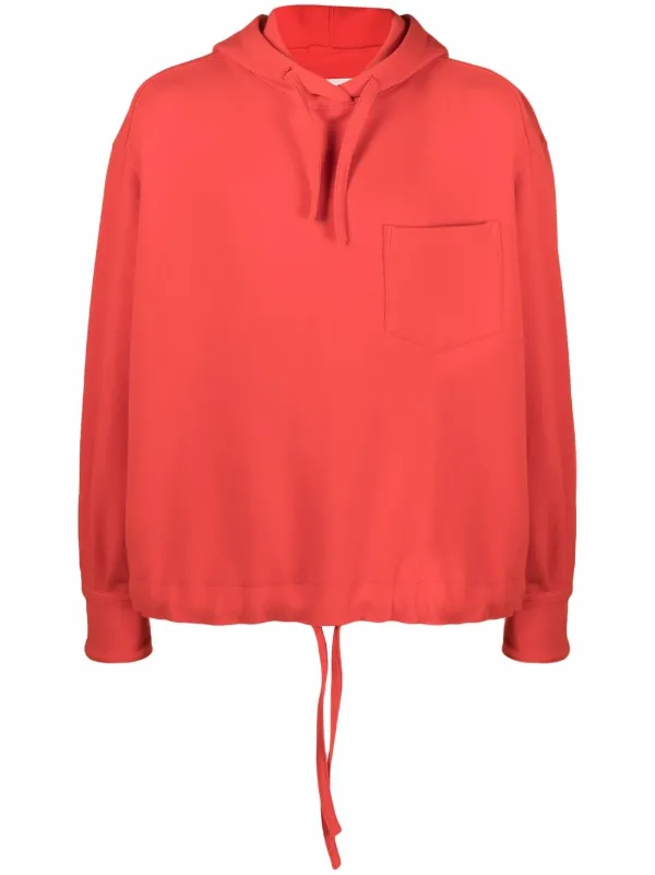 drawstring hem hoodie