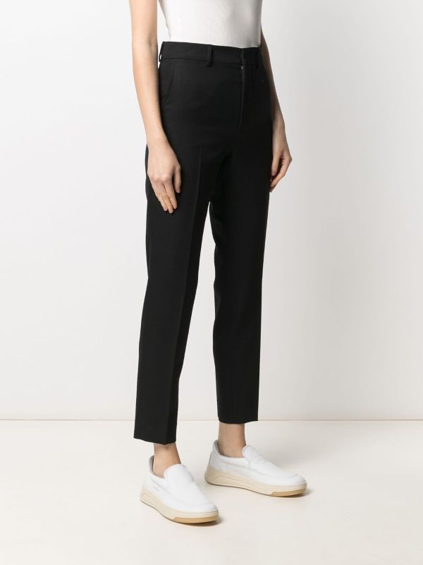 high waisted tailored trousers