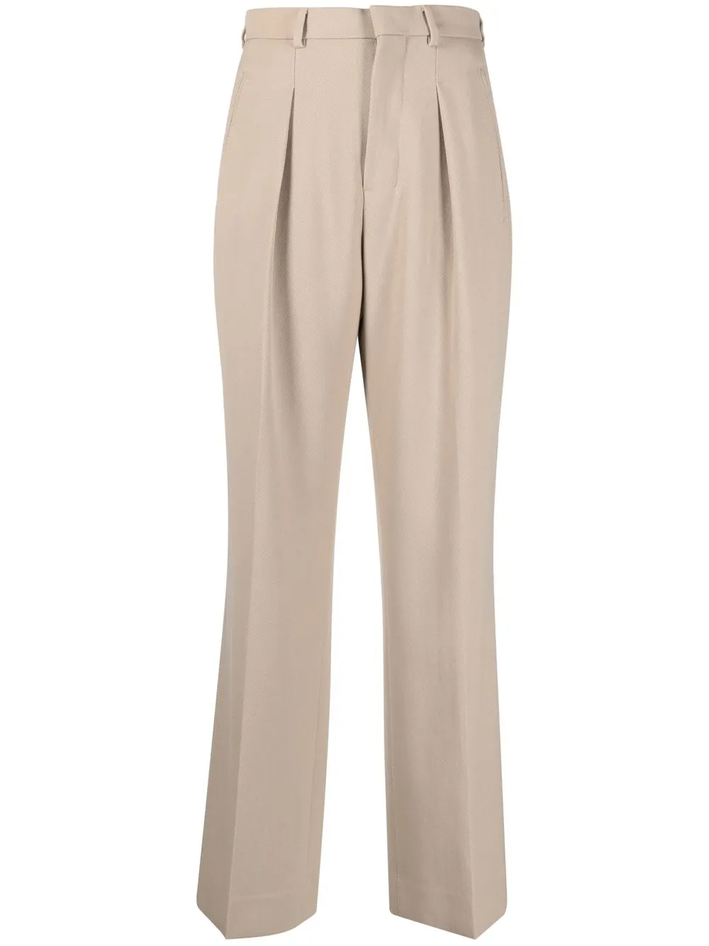 

AMI Paris high-waisted flared wool trousers - 265 CHAMPAGNE