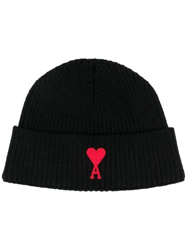 AMI Paris Ami De Coeur knitted beanie 
