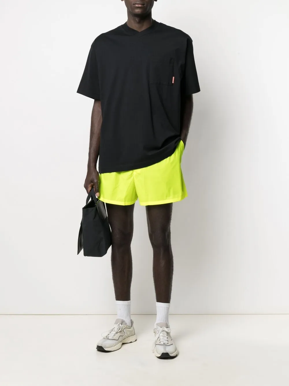 фото Acne studios спортивные шорты с логотипом