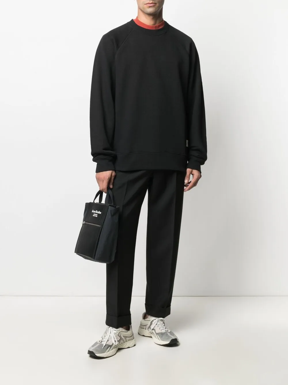 фото Acne studios толстовка с длинными рукавами и нашивкой-логотипом
