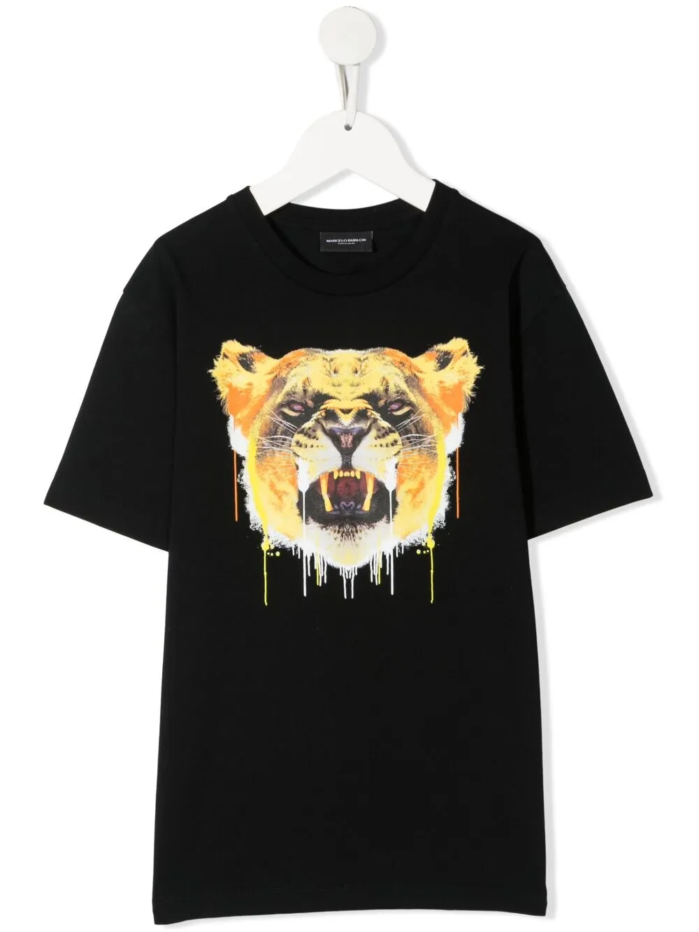 Marcelo Burlon County Of Milan Tiger Print T-shirt In Black