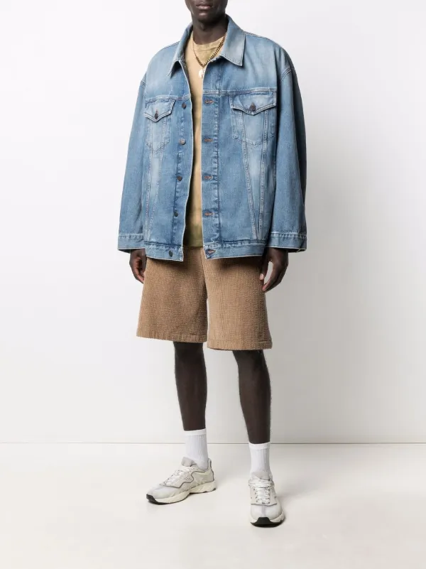 Drop sleeve denim jacket clearance