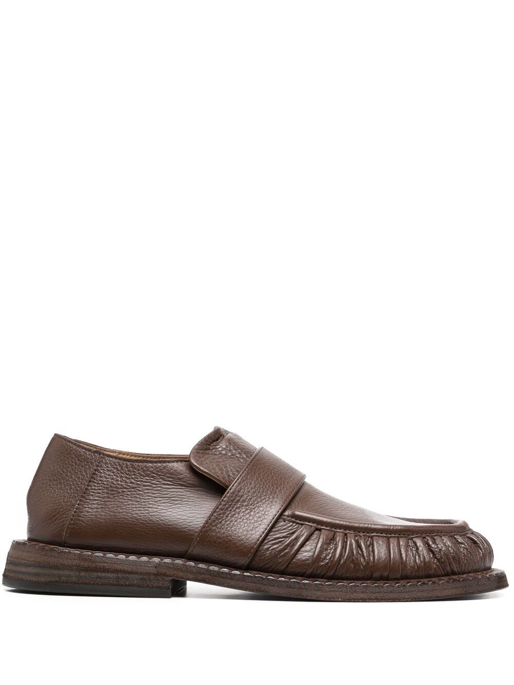 

Marsèll Estiva ruched leather loafers - Brown