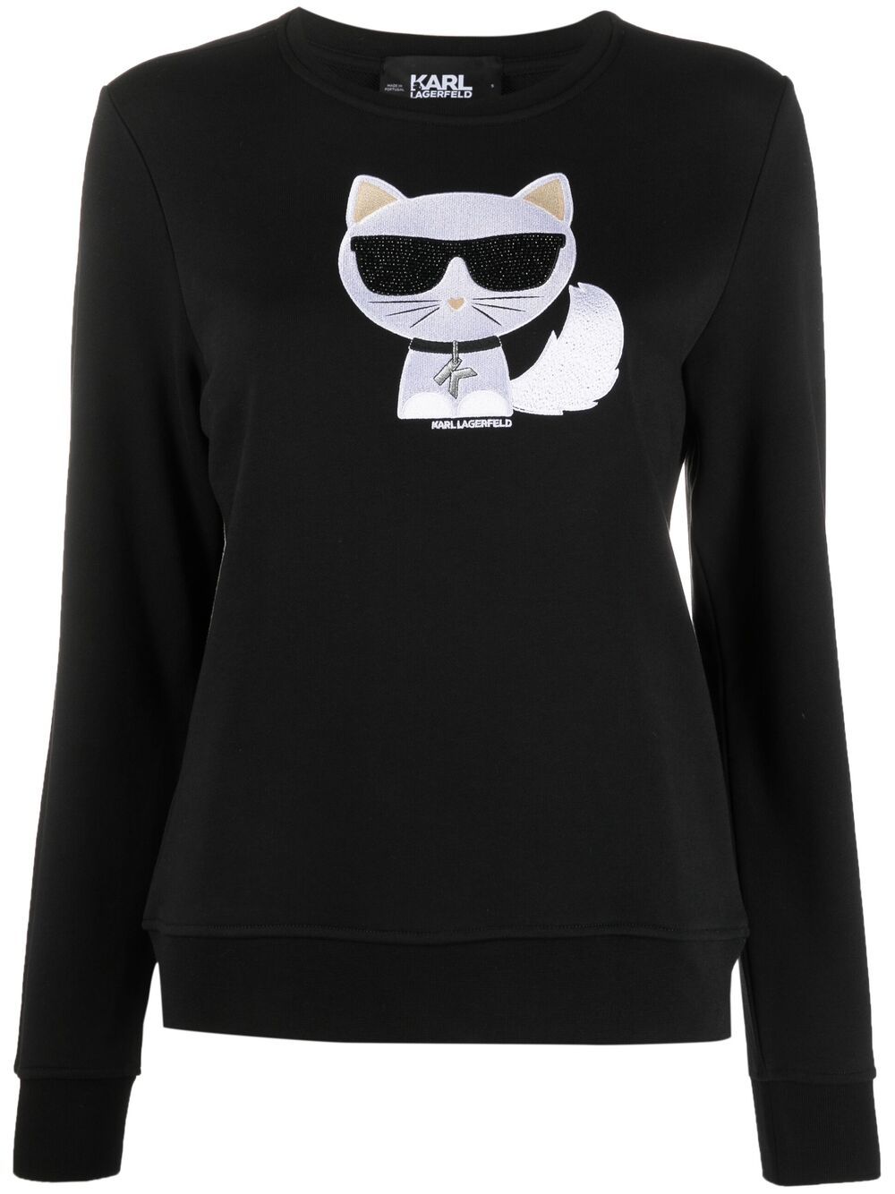 

Karl Lagerfeld sudadera Ikonik Choupette - Negro