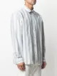 Acne Studios spread-collar striped shirt