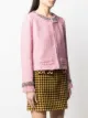 Blumarine crystal-embellished tweed jacket