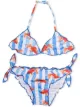 Image 1 of Mc2 Saint Barth Kids fish-print striped bikini