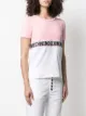 Moschino two-tone logo-tape T-shirt