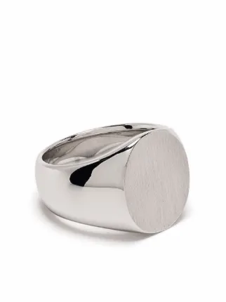 TOM WOOD OVAL SATIN RING