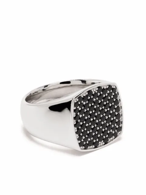 Tom Wood anillo de sello con espinela