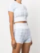 alexanderwang.t cárdigan corto a cuadros gingham