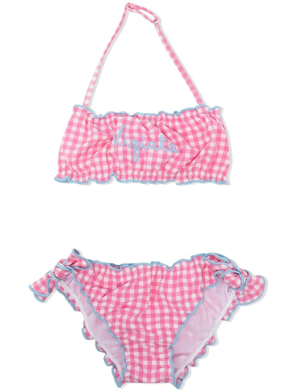 фото Mc2 saint barth kids viziata checkered bikini