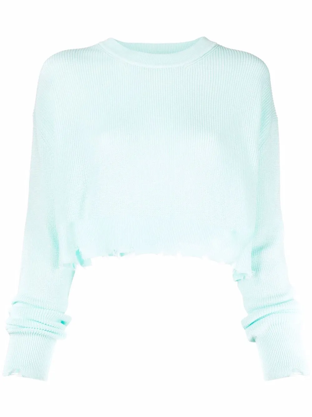 Laneus укороченный джемпер с эффектом потертости 17828₽