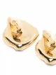 LANVIN petal clip-on earrings