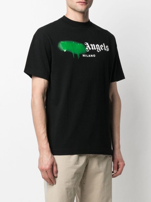 Palm Angels New York sprayed-logo T-shirt - Farfetch