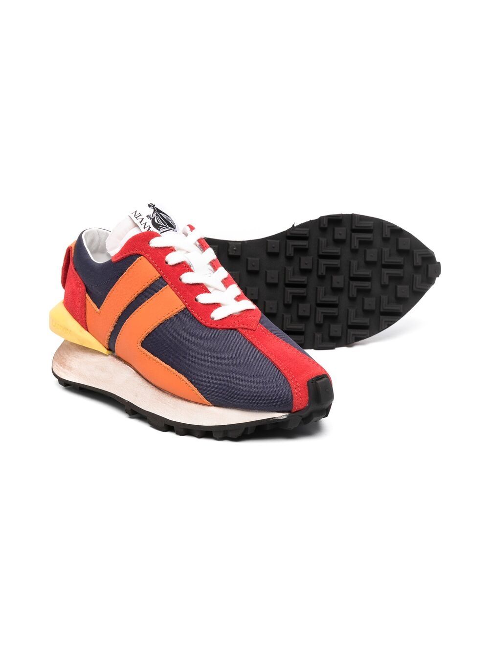 фото Lanvin enfant colour-block panel sneakers