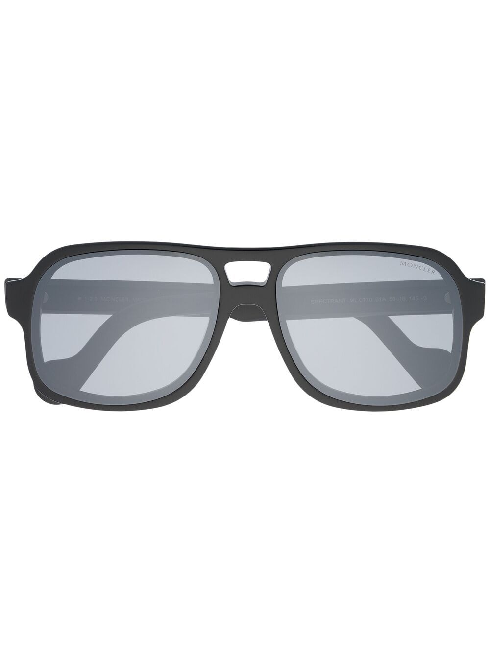 

Moncler Eyewear lentes de sol con armazón redonda - Negro